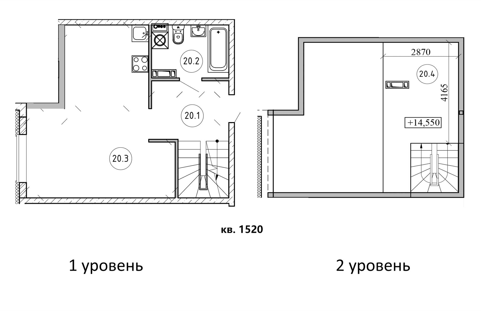 Планировка: Студия 53,7 м² в ЖК «Атмосфера Выборга»