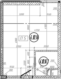 Планировка: Квартира 28,2 м² в ЖК «МФЗ Сантерра»