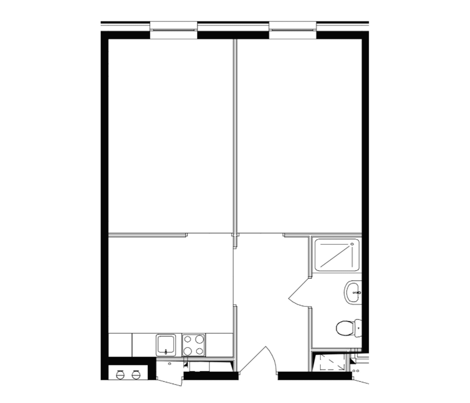 Планировка: Квартира 55,1 м² в ЖК «M1 Сколково»