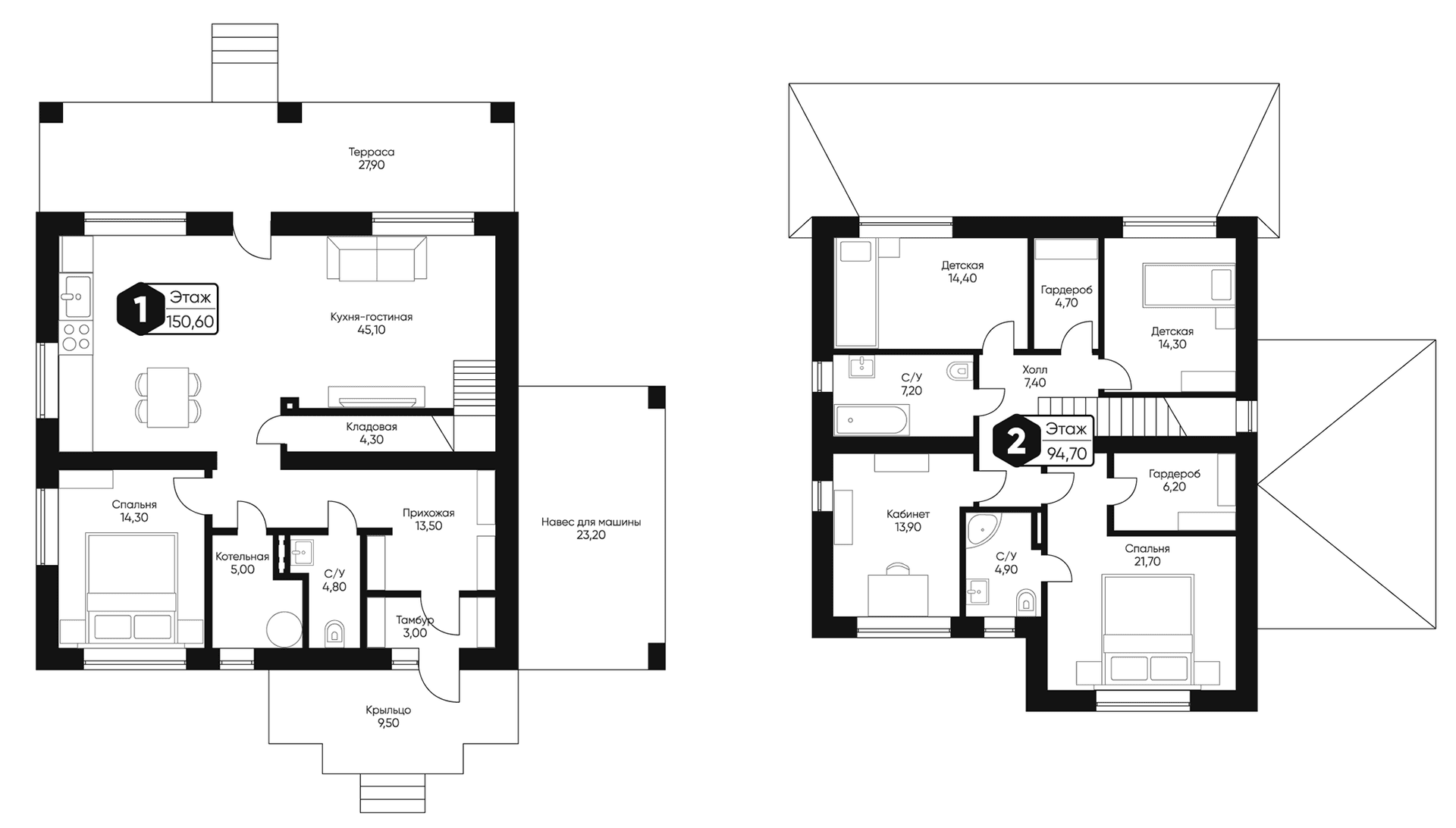 Планировка: Коттедж 197,5 м² в ЖК «Мечта квартал Лесная Мелодия»