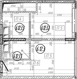 Планировка: Квартира 33,8 м² в ЖК «МФЗ Сантерра»