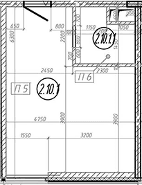 Планировка: Квартира 28,1 м² в ЖК «МФЗ Сантерра»