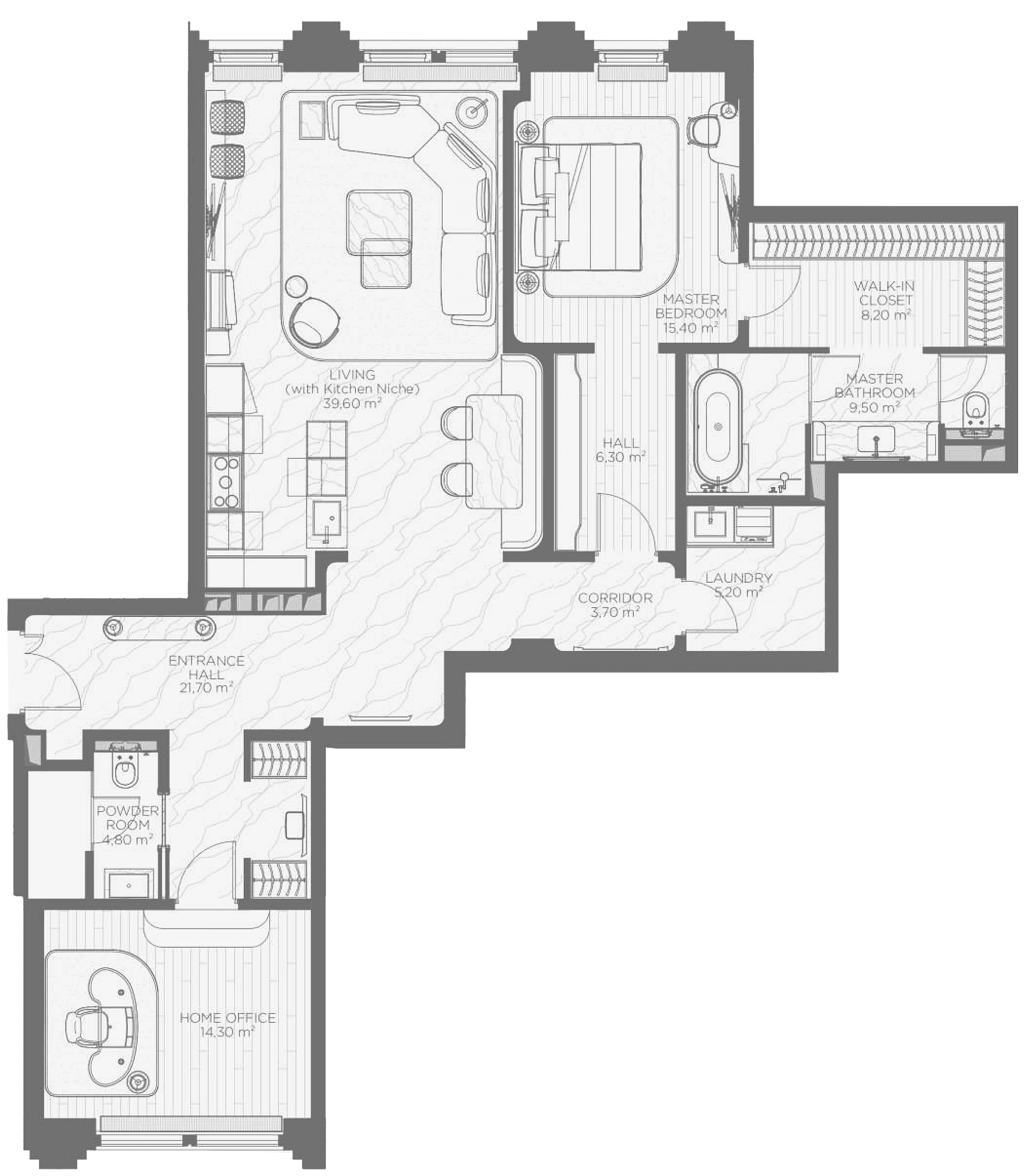 2-комнатная квартира