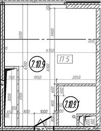 Планировка: Квартира 26,2 м² в ЖК «МФЗ Сантерра»