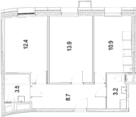 2-комнатная квартира