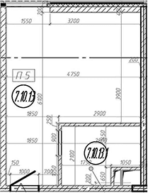Планировка: Квартира 28,1 м² в ЖК «МФЗ Сантерра»