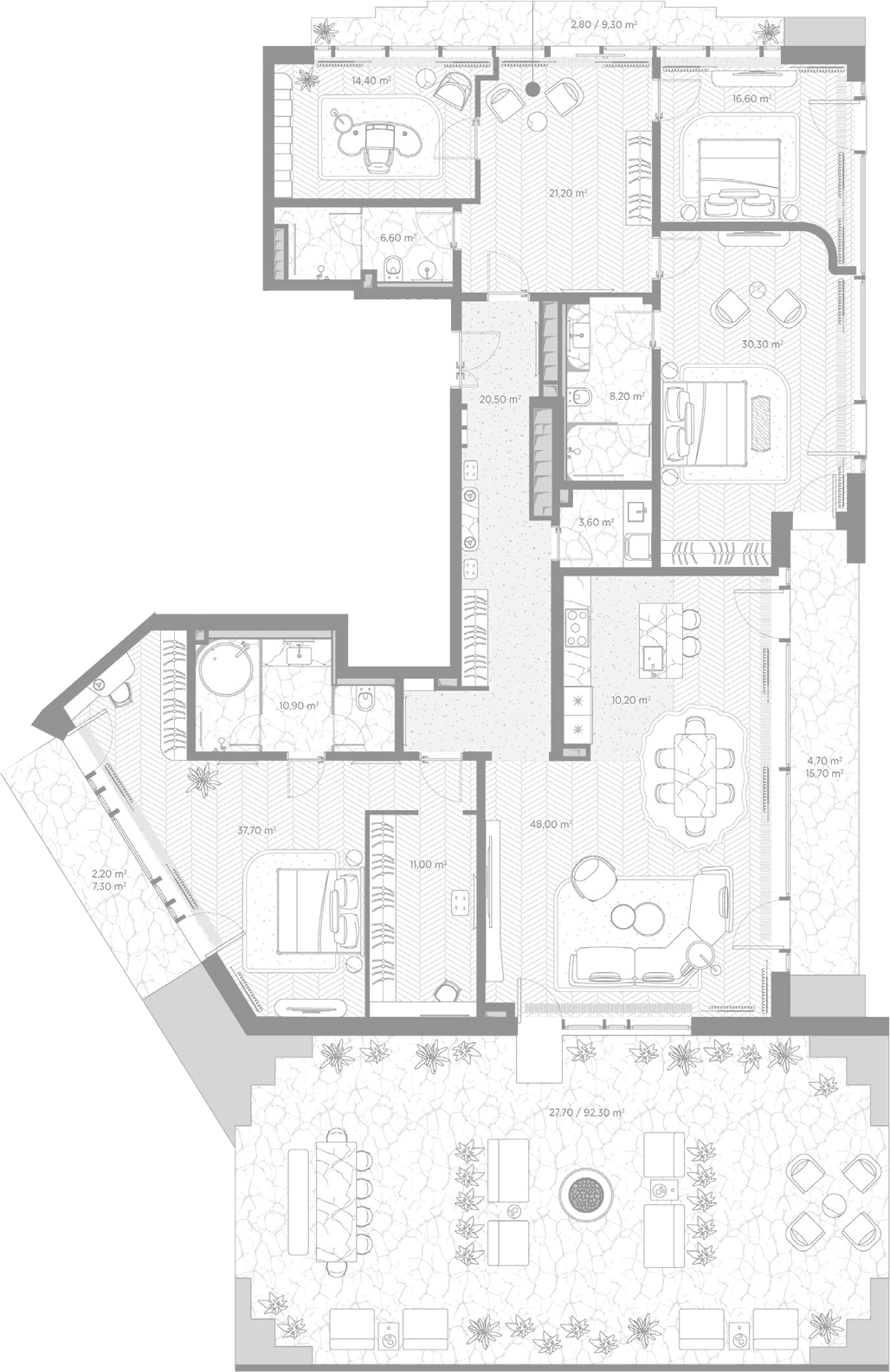 4-комнатная квартира