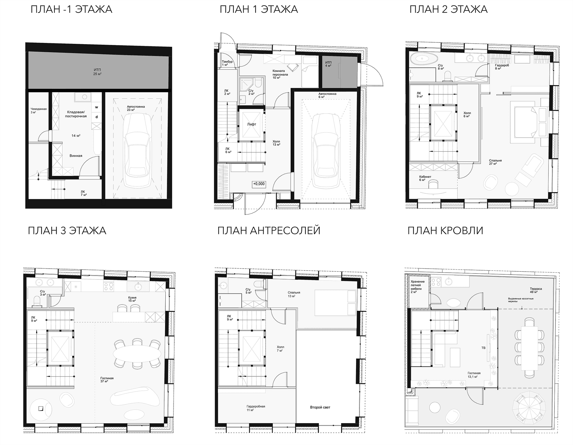 Планировка: Квартира 244,9 м² в ЖК «Фрайдей Виллас»
