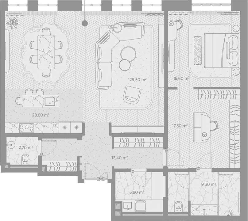 2-комнатная квартира