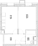 1-комнатная квартира