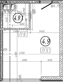 Планировка: Квартира 28,5 м² в ЖК «МФЗ Сантерра»