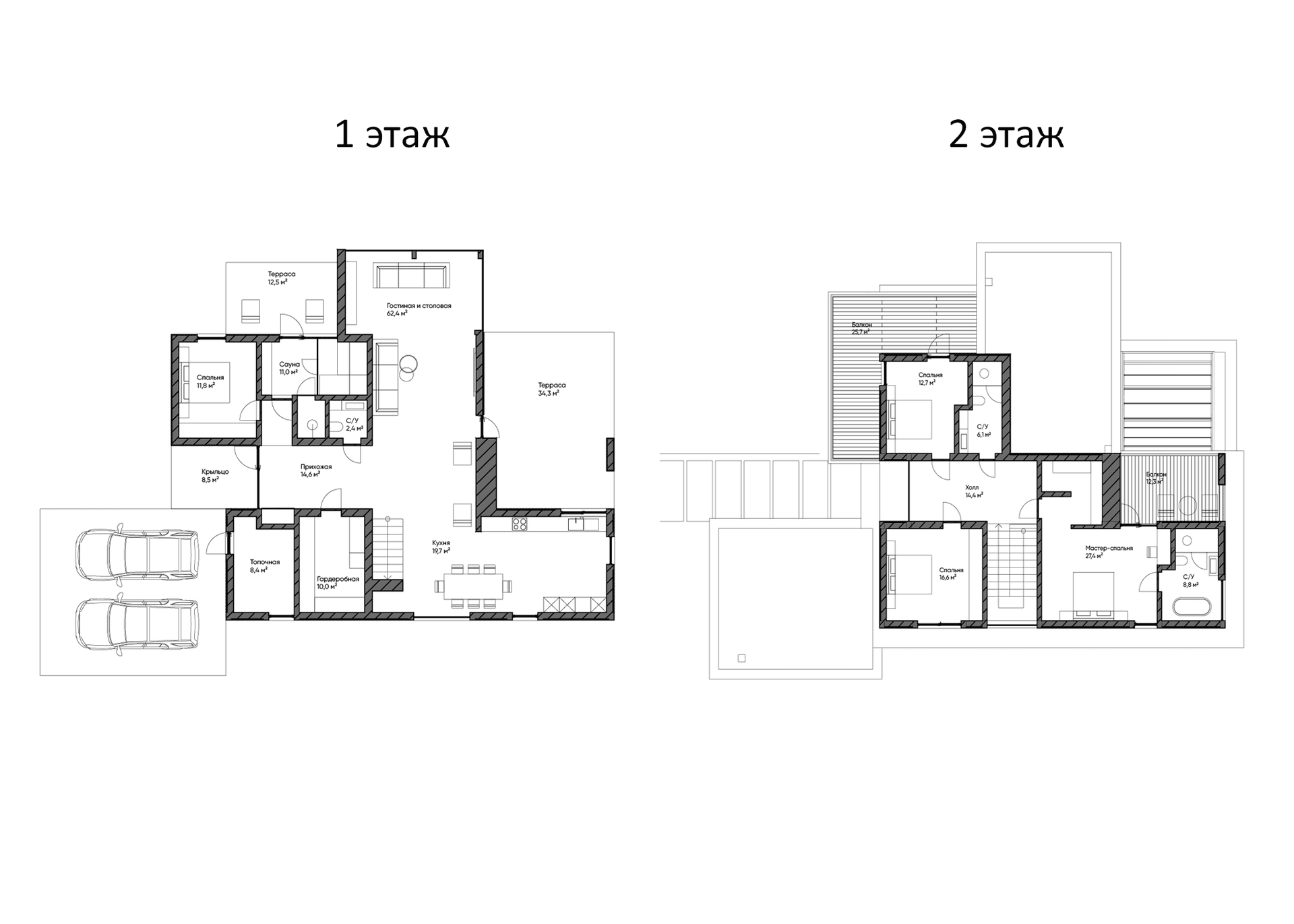 Планировка: Коттедж 258,8 м² в ЖК «Коттеджный поселок Villa Oivala»