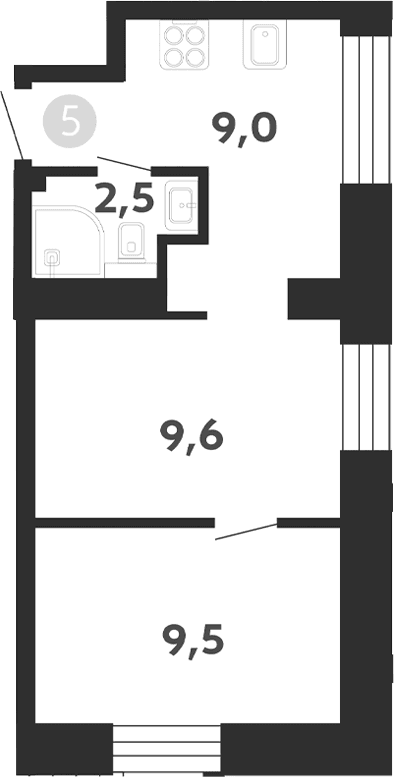 2-комнатная квартира