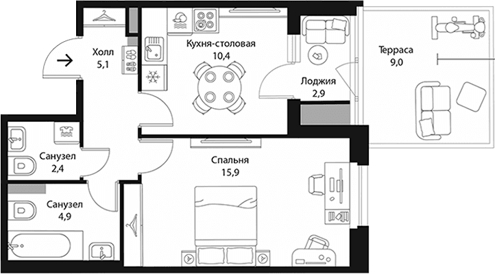 Планировка квартиры