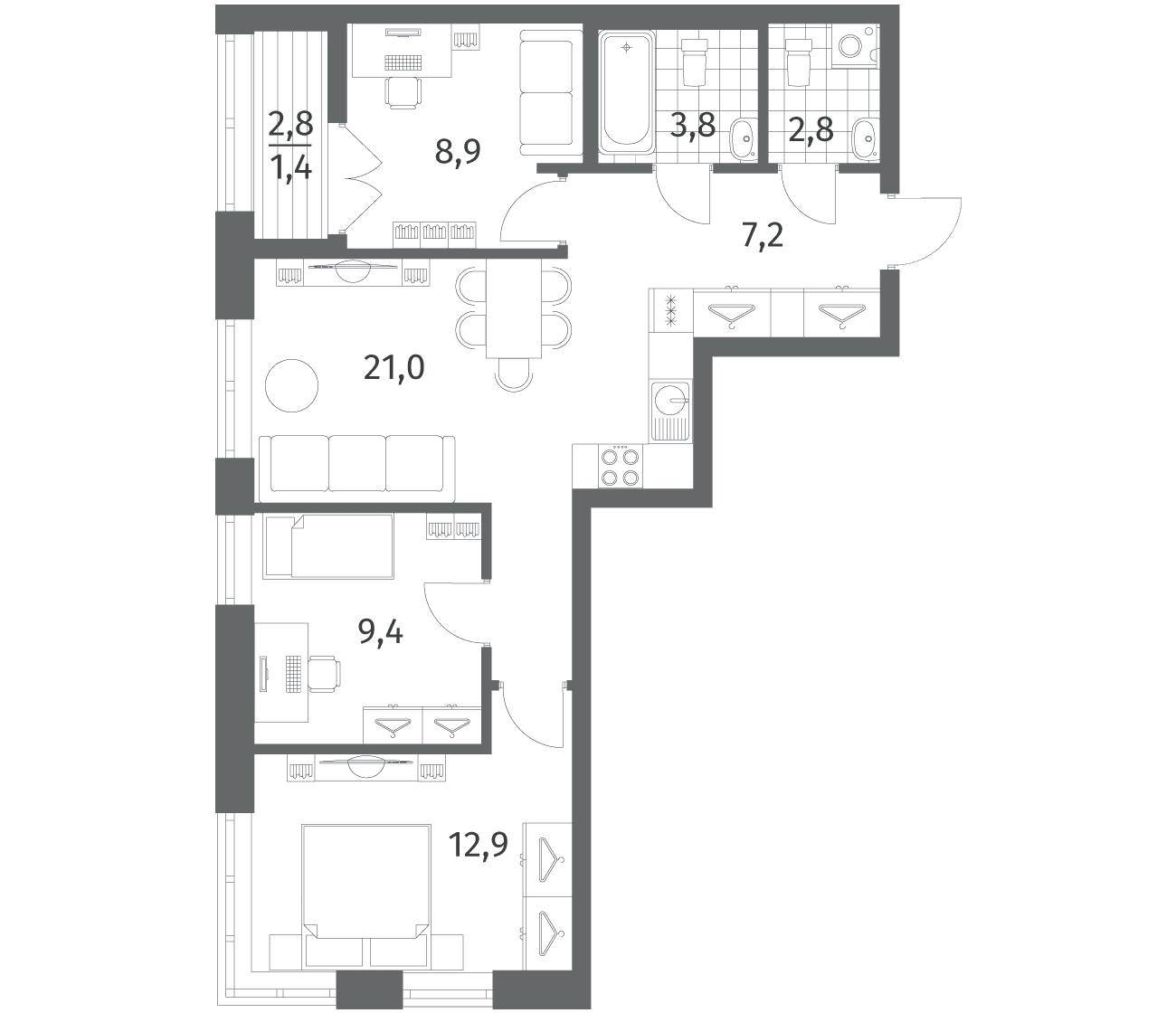 Планировка квартиры