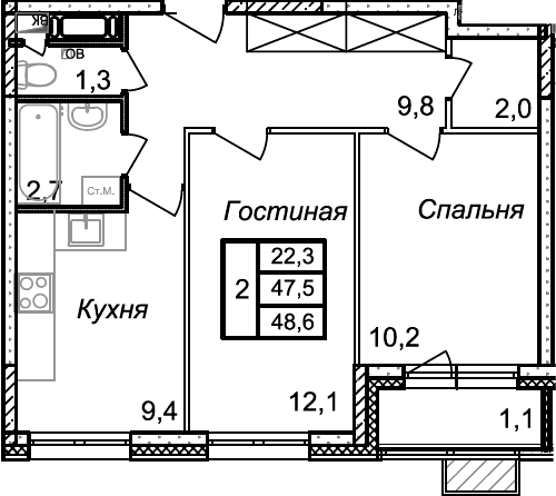 Планировка квартиры